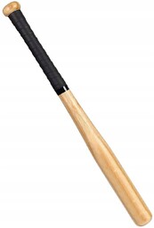 Kij Baseballowy Drewniany 25 Cali 63Cm Naturalny