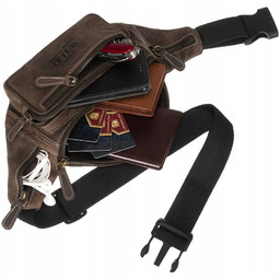 Nerka skórzana saszetka Always Wild [DH] 2506-MH brązowa