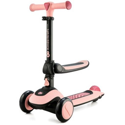 KINDERKRAFT Hulajnoga dla dzieci Halley Różowy Mini pompka