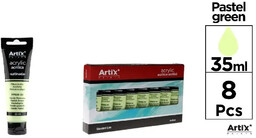 Farba akrylowa jabłkowo zielona 35ml (8szt) - Artix