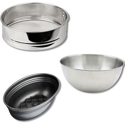 Fackelmann 9983050 Zestaw 3 specjalnych przyborów do chleba,