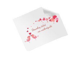 Ściereczka personalizowana do okularów na Walentynki - 1