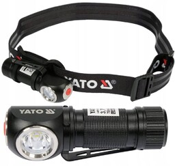 Yato Latarka Czołowa Akumulatorowa 2W1 350Lm 6000-7000K Zasięg