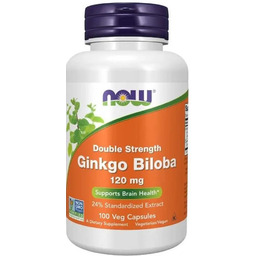Now Foods Ginkgo Biloba Double Strength Extrakt 120