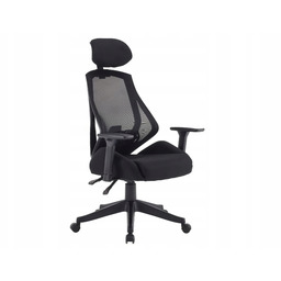 Fotel Biurowy obrotowy ergonomiczne krzesło biurowe Q-406M czarny