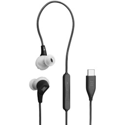 JBL Endurance Run 3C USB-C Dokanałowe Mikrofon Czarno-szary