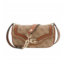 GUESS TOREBKA DAMSKA DEA CROSSBODY FLAP BRĄZOWA