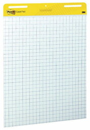 Blok flipchart samoprzylepny 63,5x76,2 w kratkę biały 30