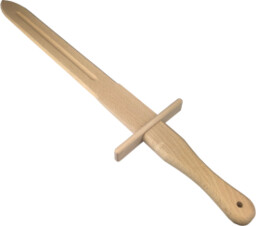 Drewniany miecz rycerski