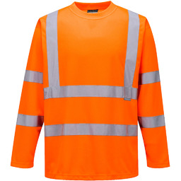 PORTWEST S178 T-SHIRT OSTRZEGAWCZY Z DŁUGIMI RĘKAWAMI; POMARAŃCZOWY