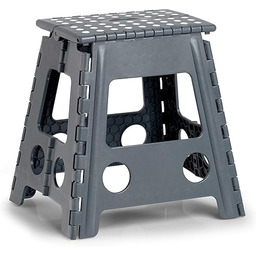 Zeller 13037 Premium składany stołek, tworzywo sztuczne, antracyt,