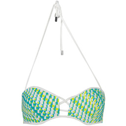 KARL LAGERFELD BEACHSEAR KOSTIUM KĄPIELOWY GÓRA DAMSKA ZIELONY