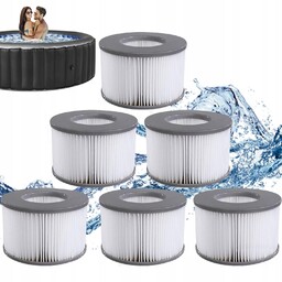 6x Filtr do Basen Spa Jacuzzi Hydromasaż Mspa