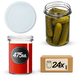 Słoiki na przetwory Befa 475ml 24szt fi 82
