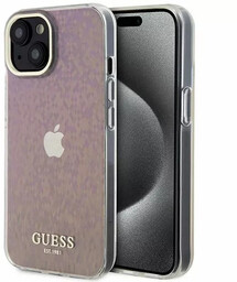 Etui Guess GUHCP15SHDECMP do iPhone 15 6.1" różowy/pink
