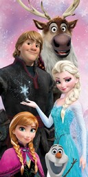 RĘCZNIK FROZEN KRAINA LODU DZIECIĘCY DUŻY 70 x