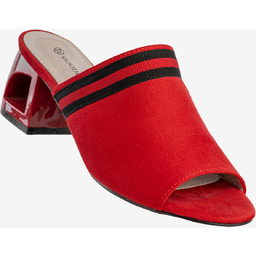 Klapki Damskie Goodin Buty Na Klocku Modne Czerwone