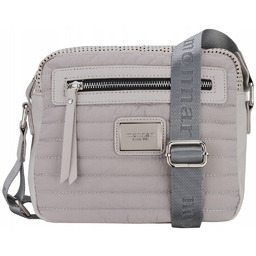 Torebka Listonoszka Monnari Szara Pikowana Logo