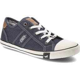 Granatowe Trampki Mustang Sportowe Obuwie Damskie