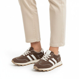 S.Barski Sneakersy damskie, sportowy fason sznurowanie stabilna podeszwa