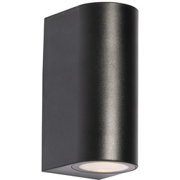 Nowoczesna lampa ścienna zewnętrzna czarna z tworzywa sztucznego