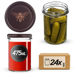 Słoiki na przetwory Befa 475ml 24szt fi 82
