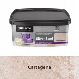 Farba dekoracyjna Silver Sand Primacol Cartagena1L