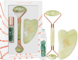 CRYSTALLOVE Jade Beauty Set Zestaw roller do masażu