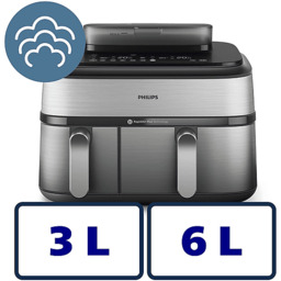 Frytkownica beztłuszczowa PHILIPS NA555/00 Dual Basket Airfryer Series