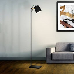 EGLO Lampa stojąca Lacey, czarny, salon / jadalnia,
