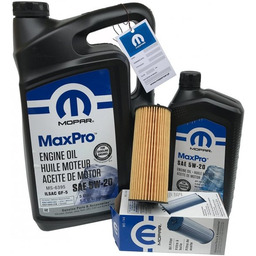 Olej MOPAR MaxPro 5W20 oraz oryginalny filtr Chrysler