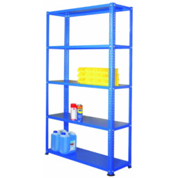 Regał magazynowy 2500x950x500 - 5 półkowy lekki R-1-05-06