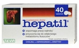 Hepatil x40 tabletek