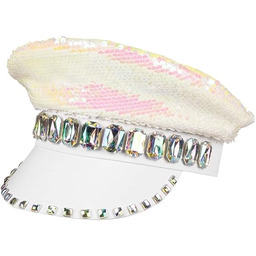 Boland 33021 - czapka Sandy Candy, biało-srebrna,