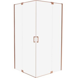 Kabina prysznicowa kwadratowa ALLURIA 2D COPPER BRUSHED 100x100x200