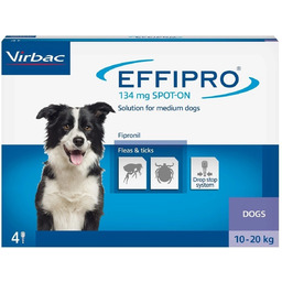EFFIPRO Spot-On pies M 10-20 kg (pipeta 4