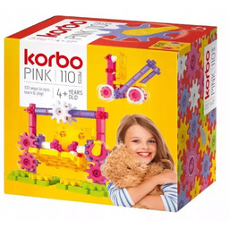 Klocki Pink, 110 elementów Korbo