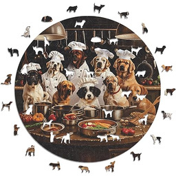 Iconic Puzzles - Psy szefa kuchni, 100% trwałe
