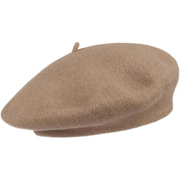 Beret Baskijski Damski by Seeberger, brązowy, One Size