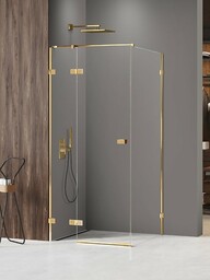 Złota kabina prysznicowa lewa 100x120 EXK-6767 Avexa Gold