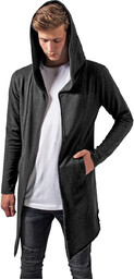 bluza LONG HOODED OPEN EDGE CARDIGAN charcoal-S