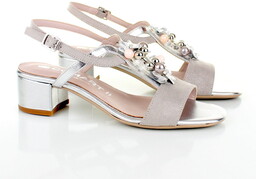 Sandały damskie Comart 083308 CAMOSCIO GLITTER GRE 36