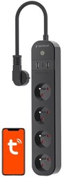 GEMBIRD Listwa TSL-PS-F4U-01 Wi-Fi (1.5m)