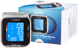 VITAMMY SMART 0.7 CZARNY Ciśnieniomierz nadgarstkowy, funkcja WHO