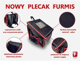 FURMIS Plecak termiczny na pizzę - 4 pudłka