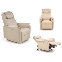 Fotel wypoczynkowy elektrycznie rozkładany z funkcją kołyski paradise