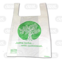 Reklamówka 25x45 HDPE 9 mic. OXODEGRADOWALNA