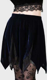 spódniczka KILLSTAR - LESTER (BLUE) -XS