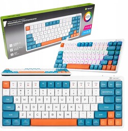 Klawiatura mechaniczna Tracer TRAKLA47309 Fina 84 biała