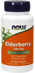 Suplement diety, NOW Foods Czarny bez 500 mg